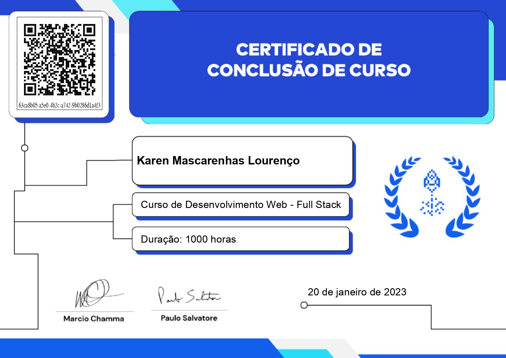 Certificado de conclusao de curso